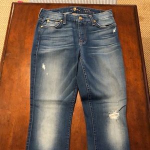 7 for all mankind, the mid rise skinny, 28